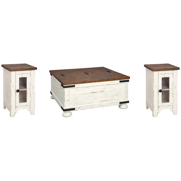Gracie Oaks Etha 3 Piece Coffee Table Set & Reviews Wayfair Canada